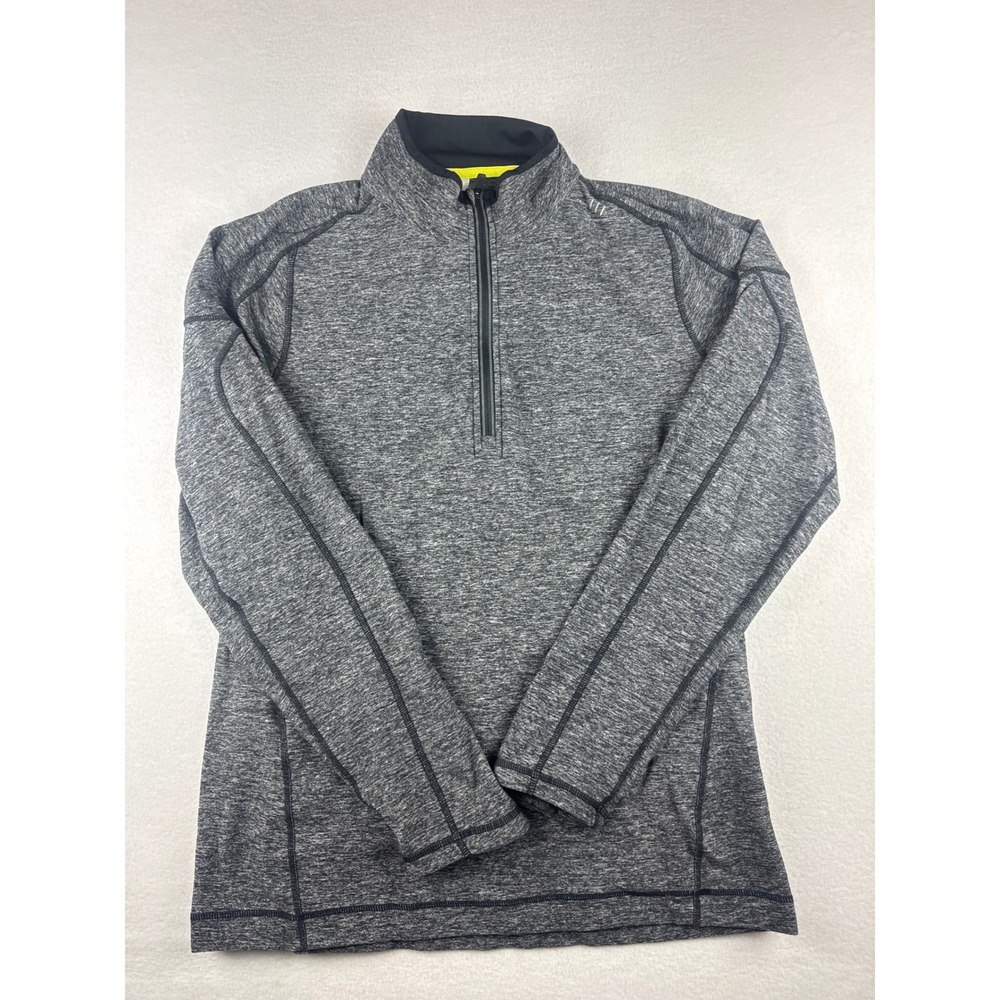 Lululemon Metal Vent Tech 1/4 Zip Pullover Men's Large Heathered Grey Black